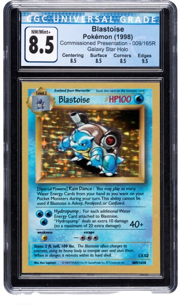 Blastoise Pokémon Presentation Galaxy Star Holo Card